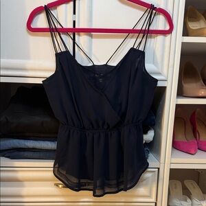 Express Navy Camisole with Strappy Design